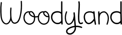 preview image of the Woodyland font
