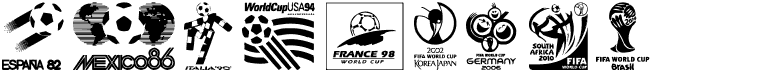 preview image of the World Cup logos font