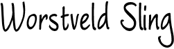 preview image of the Worstveld Sling font