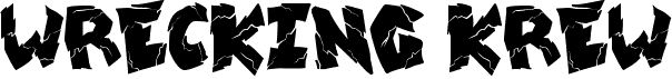 preview image of the Wrecking Krew font