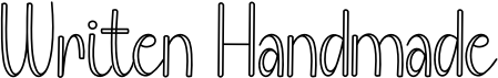preview image of the Writen Handmade font