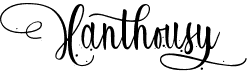 preview image of the Xanthousy font