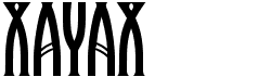 preview image of the Xayax font