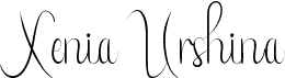 preview image of the Xenia Urshina font