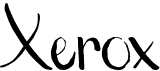 preview image of the Xerox font