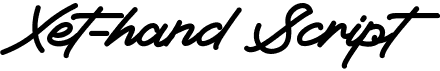 preview image of the Xet-hand Script font