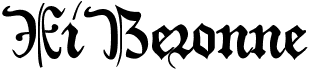 preview image of the XiBeronne font