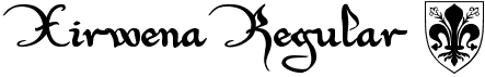 preview image of the Xirwena font