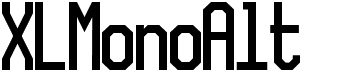 preview image of the XLMonoAlt font