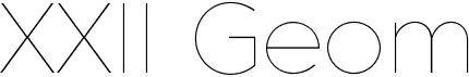 preview image of the XXII Geom font