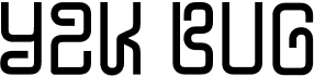 preview image of the Y2K Bug font