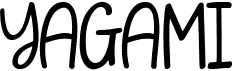 preview image of the Yagami Light font