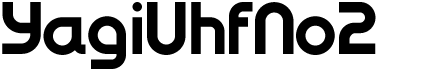 preview image of the YagiUhfNo2 font
