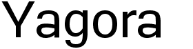 preview image of the Yagora font