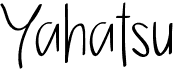 preview image of the Yahatsu font