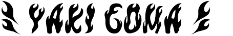 preview image of the Yaki Goma font