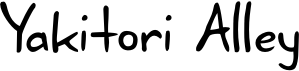 preview image of the Yakitori Alley font