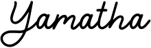 preview image of the Yamatha font