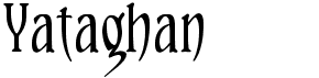 preview image of the Yataghan font