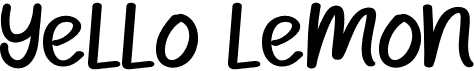 preview image of the Yello Lemon font