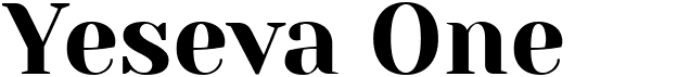 preview image of the Yeseva One font