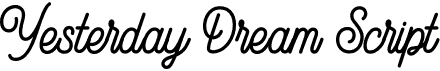 preview image of the Yesterday Dream Script font
