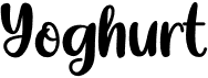 preview image of the Yoghurt font