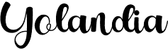 preview image of the Yolandia font