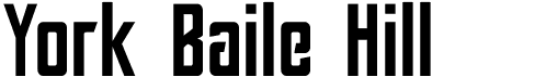preview image of the York Baile Hill font
