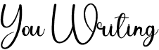 preview image of the You Writing font