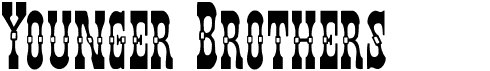 preview image of the Younger Brothers font
