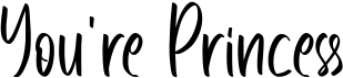 preview image of the Youre Princess font