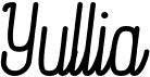 preview image of the Yullia font
