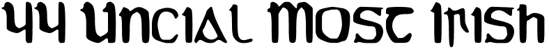 preview image of the YY Uncial Most Irish font