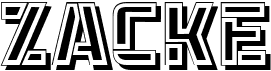 preview image of the Zacke font