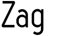 preview image of the Zag font