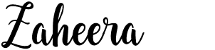 preview image of the Zaheera font