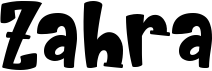 preview image of the Zahra font