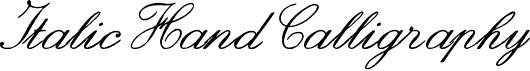 preview image of the zai Italic Hand Calligraphy font