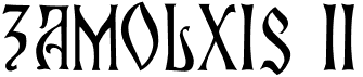 preview image of the Zamolxis II font