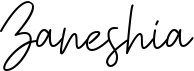 preview image of the Zaneshia font