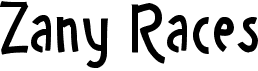 preview image of the Zany Races font