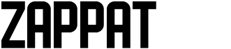 preview image of the Zappat font