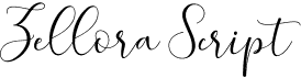 preview image of the Zellora Script font