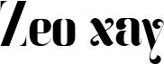 preview image of the Zeo xay font