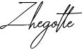 preview image of the Zhegotte font