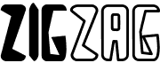 preview image of the Zigzag font