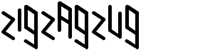 preview image of the Zigzagzug font