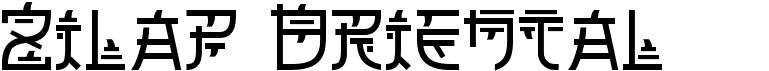 preview image of the Zilap Oriental font