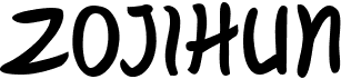 preview image of the Zojihun font